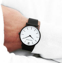 William Strouch Watch - CLASSIC WHITE + GREY STRAP