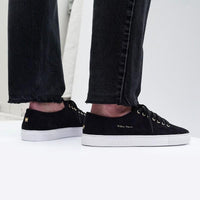 Shoes - BLACK CORDUROY SNEAKERS