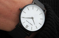 William Strouch Watch - SPACE GREY + LEATHER STRAP