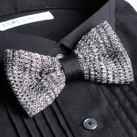 Bow Tie - Knit Bow Tie Grey