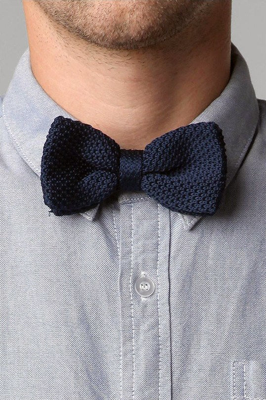 Bow Tie - Knit Bow Tie Navy