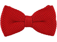 Bow Tie - Knit Bow Tie Red