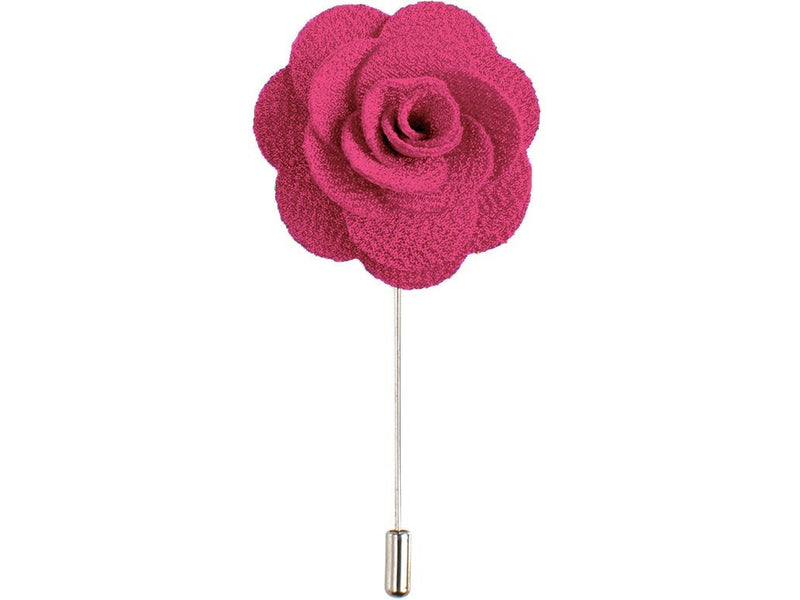 Lapel Pin - Lapel Flower Dark Pink