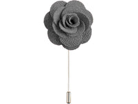 Lapel Pin - Lapel Flower Grey