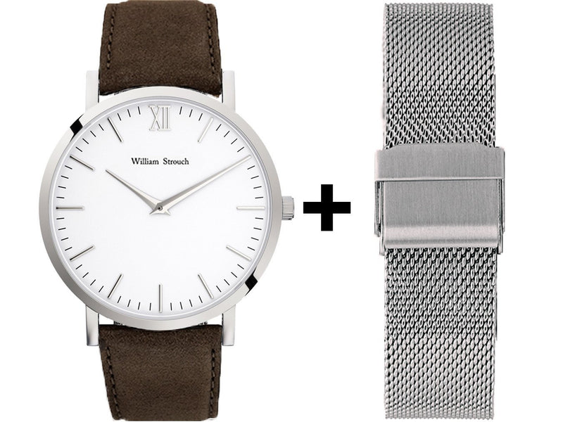 Watch - CLASSIC BROWN + SILVER STRAP